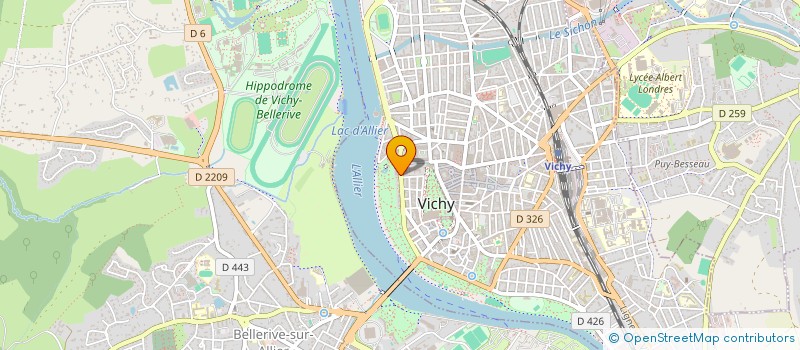localisation de l'entreprise COMPAGNIE FINANCIERE BERTIN à VICHY