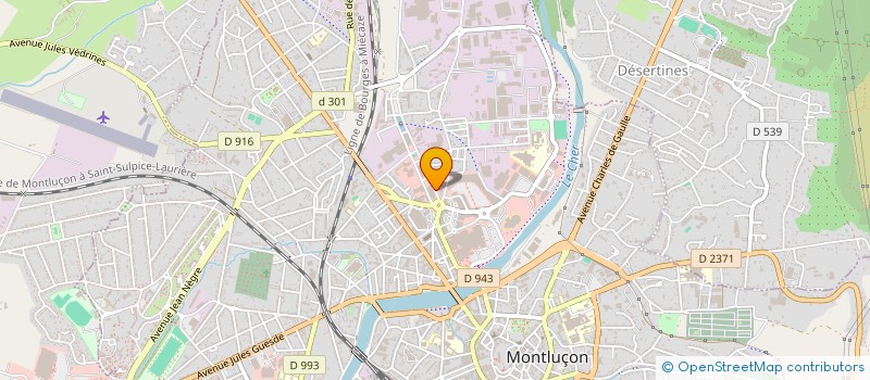 localisation de l'entreprise COMPAGNIE FINANCIERE BOURIN à MONTLUCON