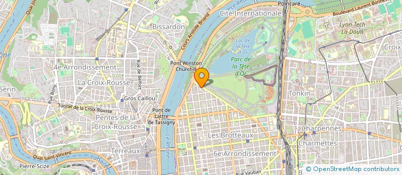 localisation de l'entreprise COMPAGNIE FINANCIERE BROTTEAUX LUTETIA à LYON