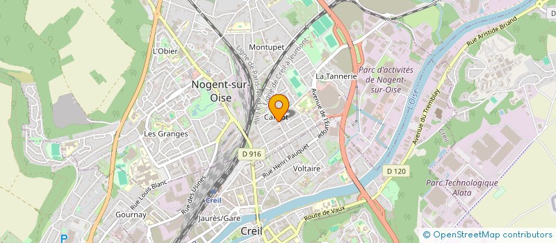 localisation de l'entreprise COMPAGNIE FINANCIERE CHANTILLY  NOGENT-SUR-OISE
