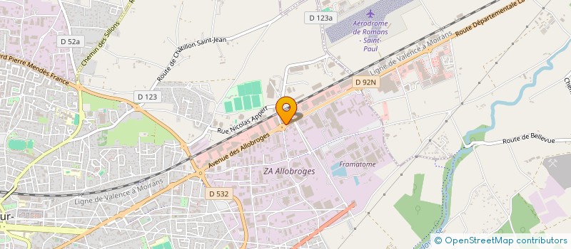 localisation de l'entreprise COMPAGNIE FINANCIERE DE HAUTE SEINE à ROMANS-SUR-ISERE