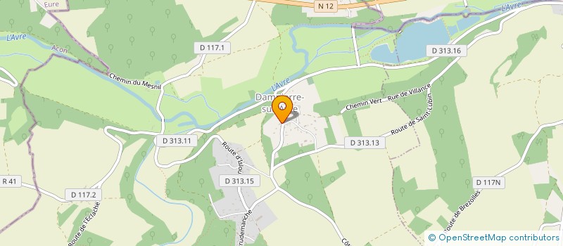 localisation de l'entreprise COMPAGNIE FINANCIERE DE L AVRE à SAINT-LUBIN-DES-JONCHERETS