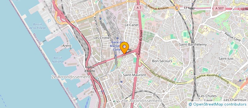 localisation de l'entreprise COMPAGNIE FINANCIERE DE L'ORIOL à MARSEILLE