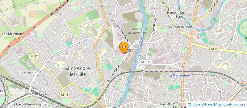 localisation de l'entreprise COMPAGNIE FINANCIERE DE LA BALLE ABREGE CFB à SAINT-ANDRE-LEZ-LILLE