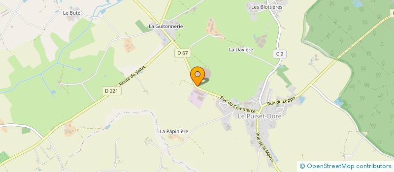 localisation de l'entreprise COMPAGNIE FINANCIERE DE LA CAMUSIERE à MONTREVAULT-SUR-EVRE