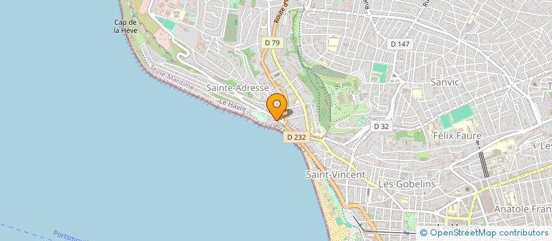 localisation de l'entreprise COMPAGNIE FINANCIERE DE LA CONSTRUCTION à SAINTE-ADRESSE