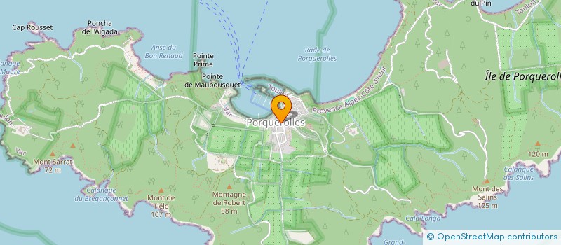 localisation de l'entreprise COMPAGNIE FINANCIERE DE PORQUEROLLES à HYERES