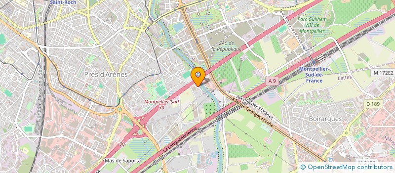localisation de l'entreprise COMPAGNIE FINANCIERE DES BOUISSETTES à MONTPELLIER