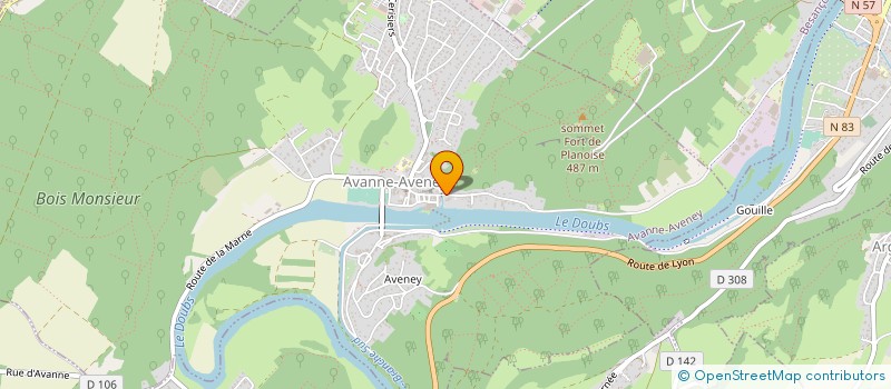 localisation de l'entreprise COMPAGNIE FINANCIERE GERARD GROSPERRIN  AVANNE-AVENEY