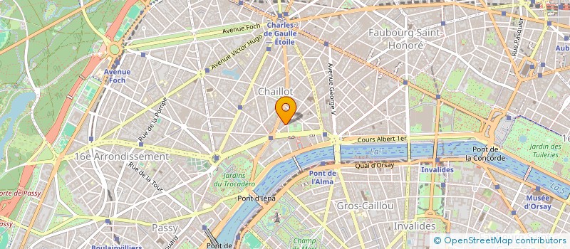 localisation de l'entreprise COMPAGNIE FINANCIERE INTERNATIONALE à PARIS