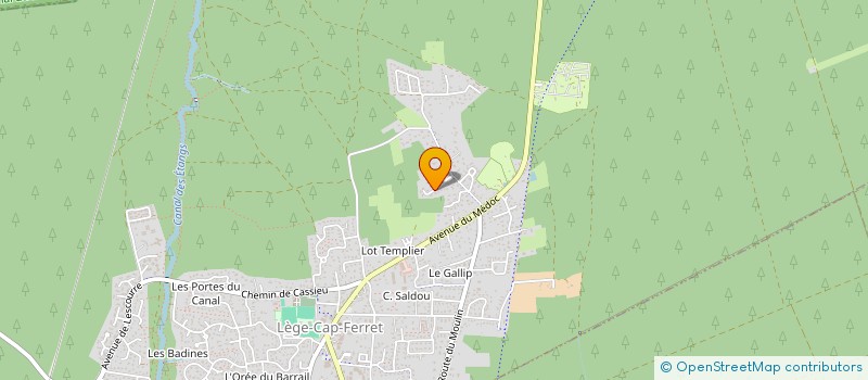 localisation de l'entreprise COMPAGNIE FINANCIERE JAVAULT  LEGE-CAP-FERRET