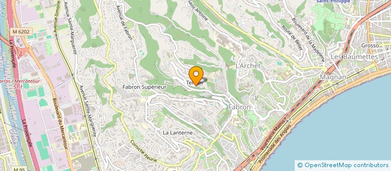 localisation de l'entreprise COMPAGNIE FLAIR  NICE