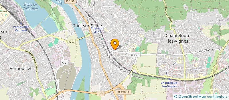 localisation de l'entreprise COMPAGNIE FLAMENCO ALBOREA  TRIEL-SUR-SEINE