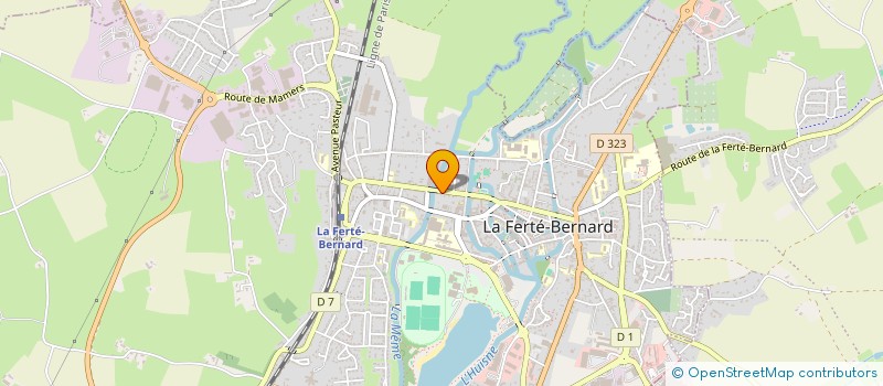 localisation de l'entreprise COMPAGNIE FLEUR D ASHALTE  LA FERTE-BERNARD