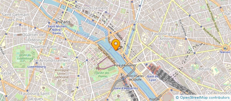 localisation de l'entreprise COMPAGNIE FLUVIALE PARISIENNE à PARIS