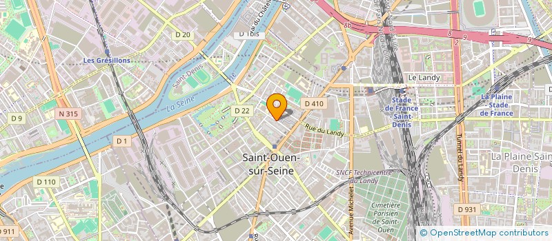 localisation de l'entreprise COMPAGNIE FONCIERE AUDONIENNE à SAINT-OUEN-SUR-SEINE