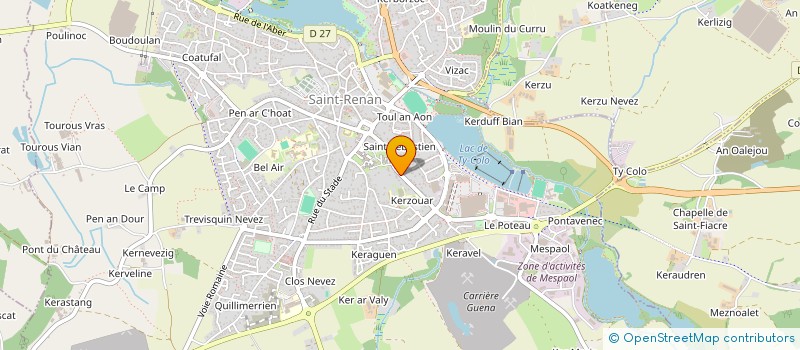 localisation de l'entreprise COMPAGNIE FONCIERE DE L'IROISE  SAINT RENAN