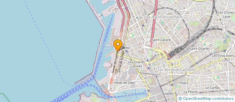 localisation de l'entreprise COMPAGNIE FONCIERE DES CARRIERES à MARSEILLE 2EME