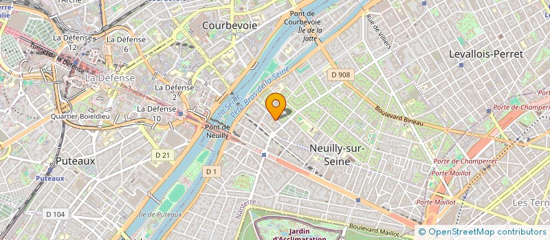 localisation de l'entreprise COMPAGNIE FONCIERE DU LOIRET  NEUILLY-SUR-SEINE