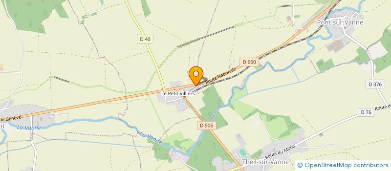 localisation de l'entreprise COMPAGNIE FONCIERE DU PETIT VILLIERS  VILLIERS-LOUIS