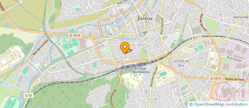 localisation de l'entreprise COMPAGNIE FONCIERE EBROICIENNE  EVREUX