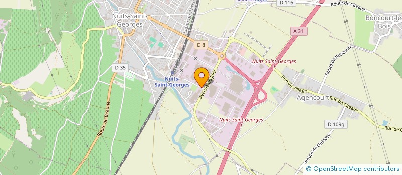 localisation de l'entreprise COMPAGNIE FONCIERE ET IMMOBILIERE DE BEAUNE à NUITS-SAINT-GEORGES