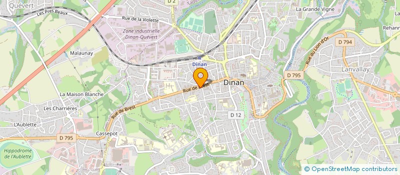 localisation de l'entreprise COMPAGNIE FONCIERE ET IMMOBILIERE DE FRANCE  DINAN