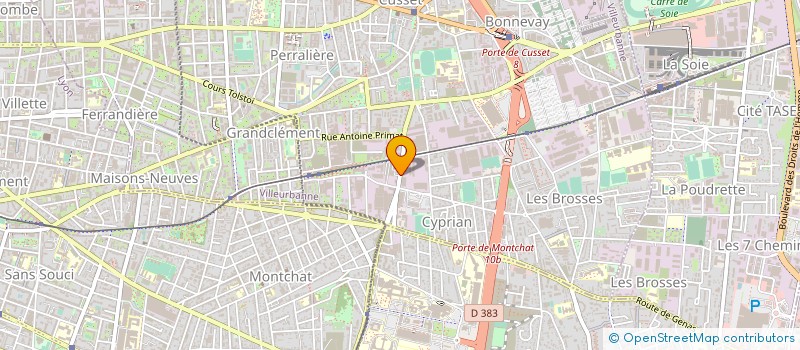 localisation de l'entreprise COMPAGNIE FONCIERE ET IMMOBILIRE DE BOURGOGNE  VILLEURBANNE