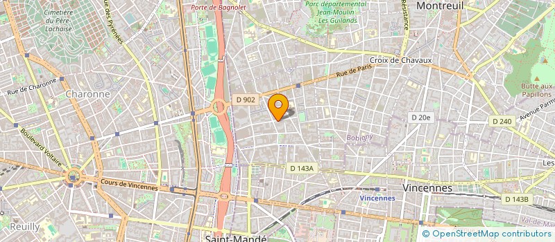 localisation de l'entreprise COMPAGNIE FONCIERE IMMOBILIERE PARISIENNE à MONTREUIL
