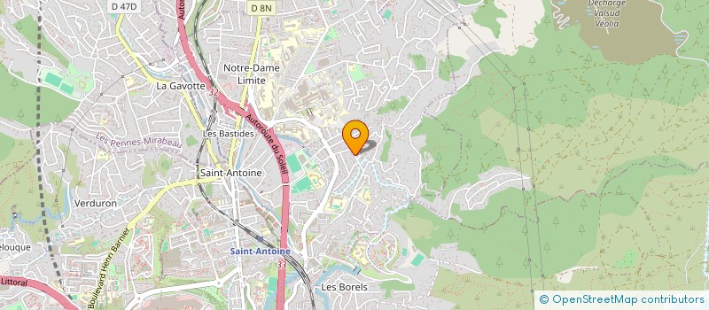 localisation de l'entreprise COMPAGNIE FONCIERE LA PROVENCALE à MARSEILLE 15EME