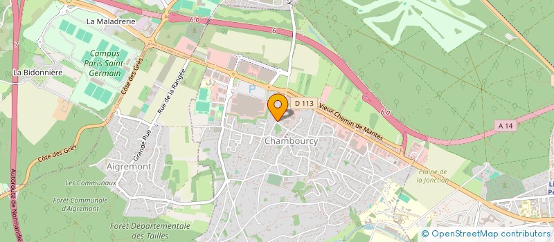 localisation de l'entreprise COMPAGNIE FONCIERE LES YVELINES  CHAMBOURCY