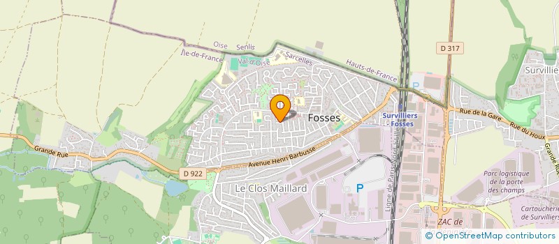 localisation de l'entreprise COMPAGNIE FONCIERE SHIRLEY  FOSSES