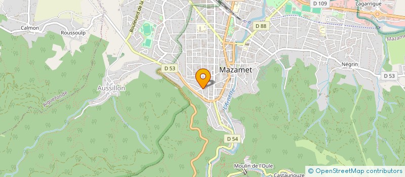 localisation de l'entreprise COMPAGNIE FORESTIERE DE L'ARN à MAZAMET