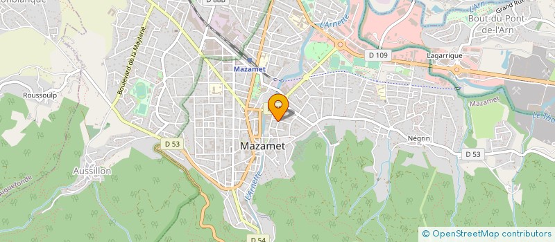 localisation de l'entreprise COMPAGNIE FORESTIERE EUROPEENNE à MAZAMET