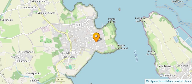 localisation de l'entreprise COMPAGNIE FORESTIERE MALOUINE à LE MINIHIC-SUR-RANCE