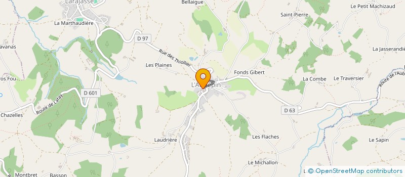 localisation de l'entreprise COMPAGNIE FOULBAZ'ART  LARAJASSE