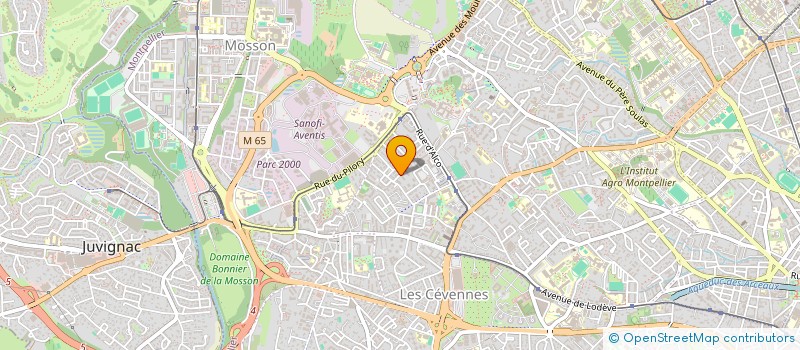 localisation de l'entreprise COMPAGNIE FRAGANCE à MONTPELLIER