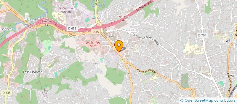localisation de l'entreprise COMPAGNIE FRAN AISE DE LOCATION D'AERONEFS à ANTIBES