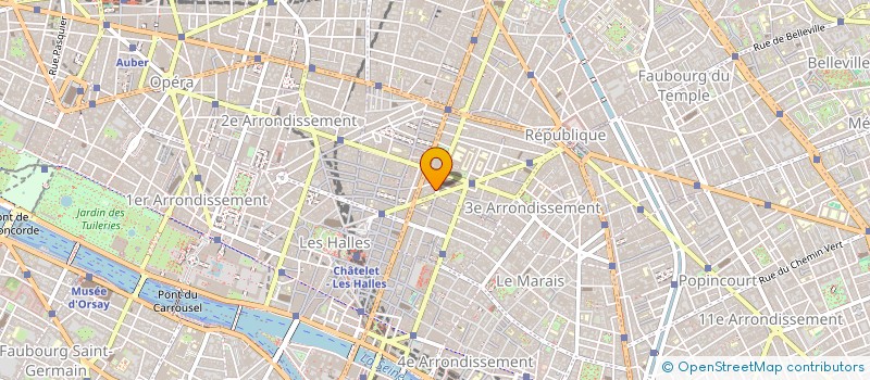 localisation de l'entreprise COMPAGNIE FRANCAISE D'AGENCEMENT ET DE DECORATION à PARIS