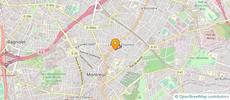 localisation de l'entreprise COMPAGNIE FRANCAISE D INFORMATION MUNICIPALE COFIM à MONTREUIL