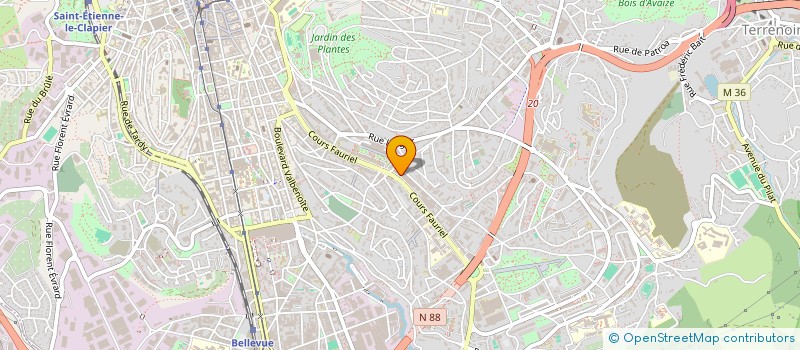 localisation de l'entreprise COMPAGNIE FRANCAISE DE CHIRURGIE à SAINT-ETIENNE