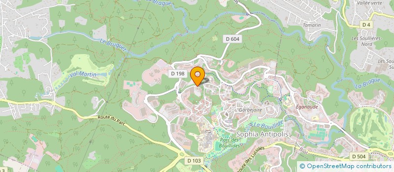 localisation de l'entreprise COMPAGNIE FRANCAISE DE FIXATION à VALBONNE
