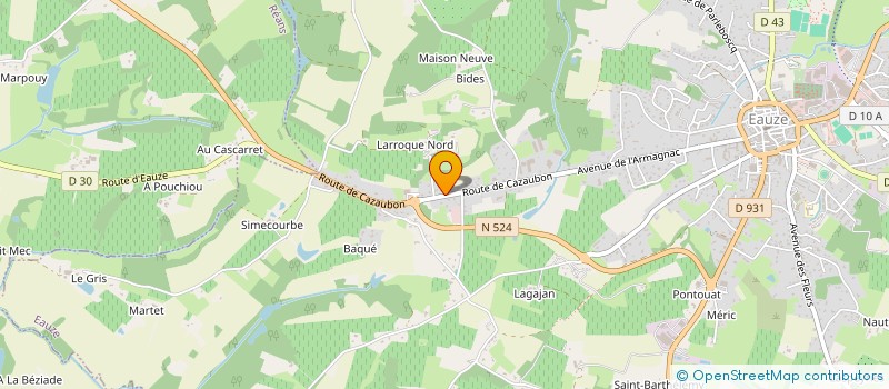 localisation de l'entreprise COMPAGNIE FRANCAISE DE L'ARMAGNAC  EAUZE