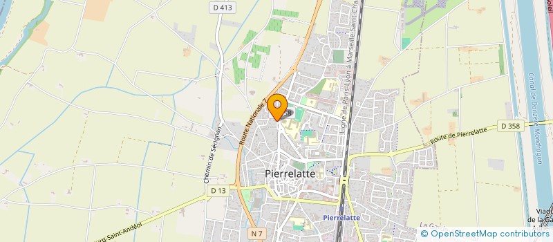 localisation de l'entreprise COMPAGNIE FRANCAISE DE MONTAGE  PIERRELATTE