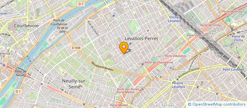 localisation de l'entreprise COMPAGNIE FRANCAISE DE REALISATIONS à LEVALLOIS-PERRET