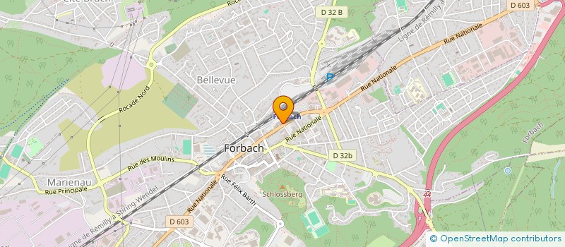 localisation de l'entreprise COMPAGNIE FRANCAISE DE RESTAURANT  FORBACH