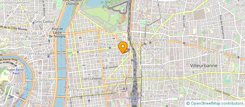 localisation de l'entreprise COMPAGNIE FRANCAISE DE TELEPHONIE MOBILE à LYON