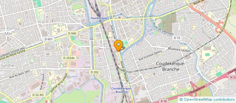 localisation de l'entreprise COMPAGNIE FRANCAISE DES GRANULATS à COUDEKERQUE-BRANCHE