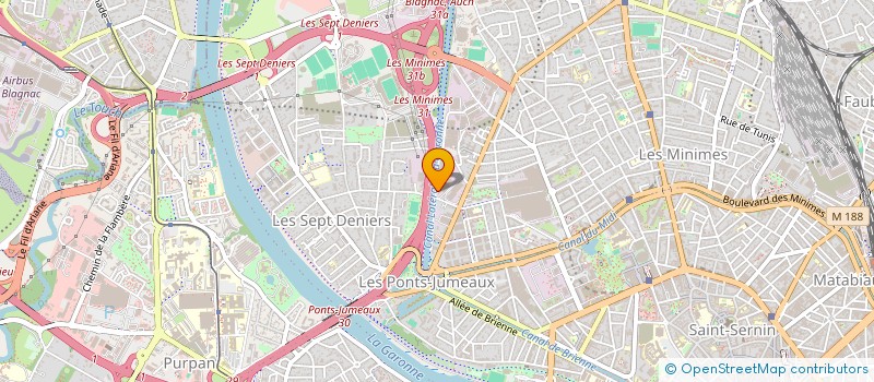 localisation de l'entreprise COMPAGNIE FRANCAISE DES TISSUS LAMOLE à TOULOUSE