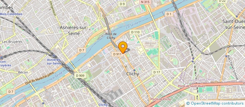localisation de l'entreprise COMPAGNIE FRANCAISE DU BATIMENT à CLICHY